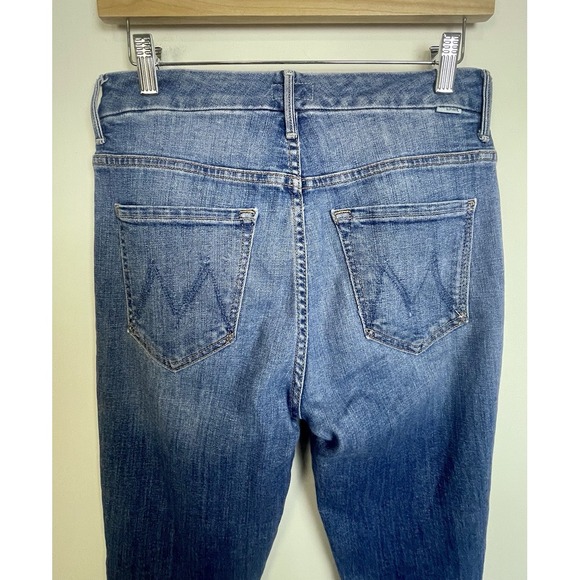 MOTHER HIGH WAISTED LOOKER ANKLE FRAY One Smart Cookie 27 - Picture 13 of 16